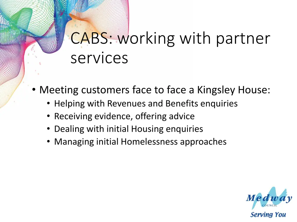cabs working with partner services