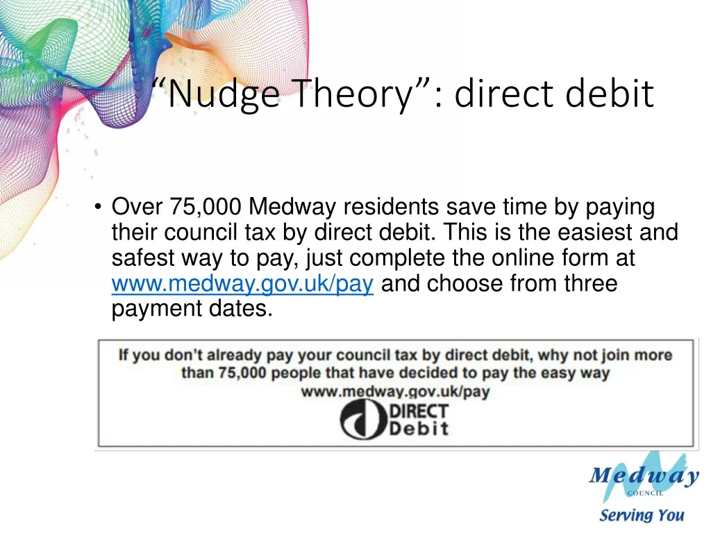 nudge theory direct debit