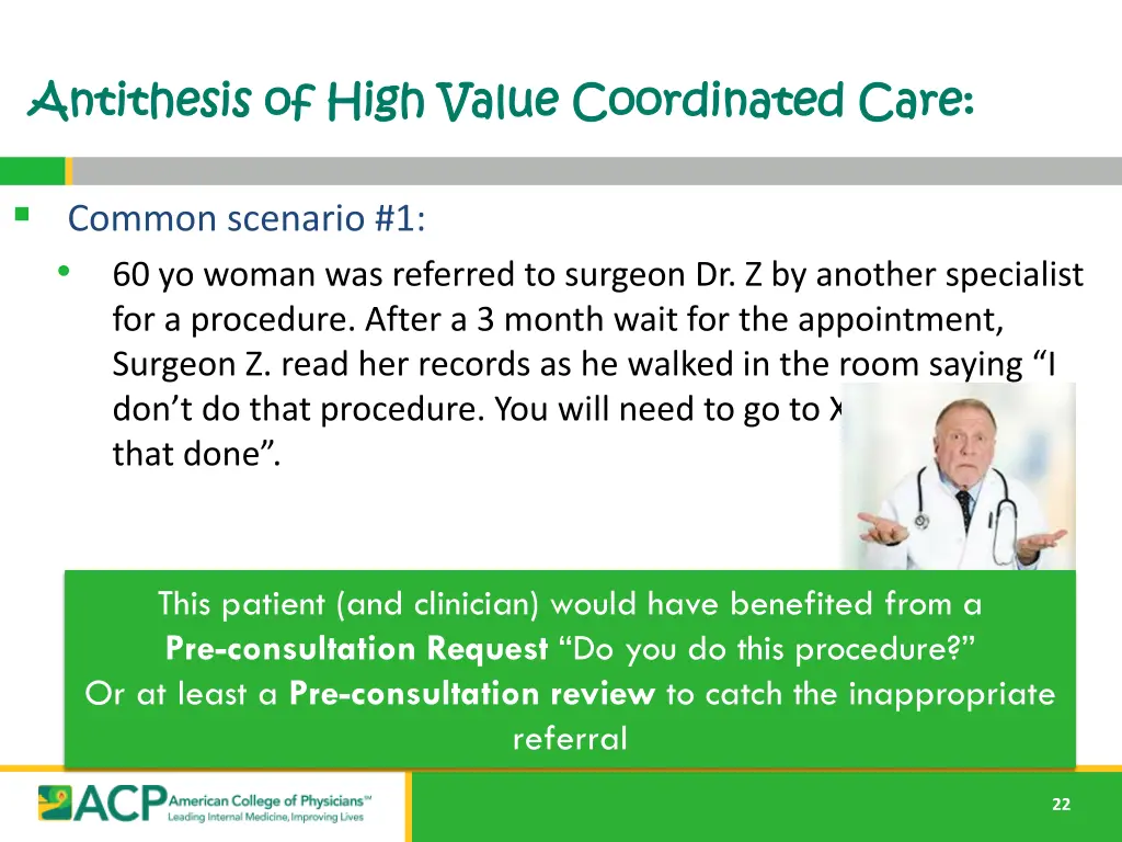 antithesis of high value coordinated care 2