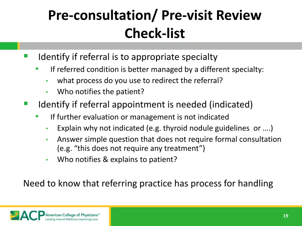 pre consultation pre visit review check list