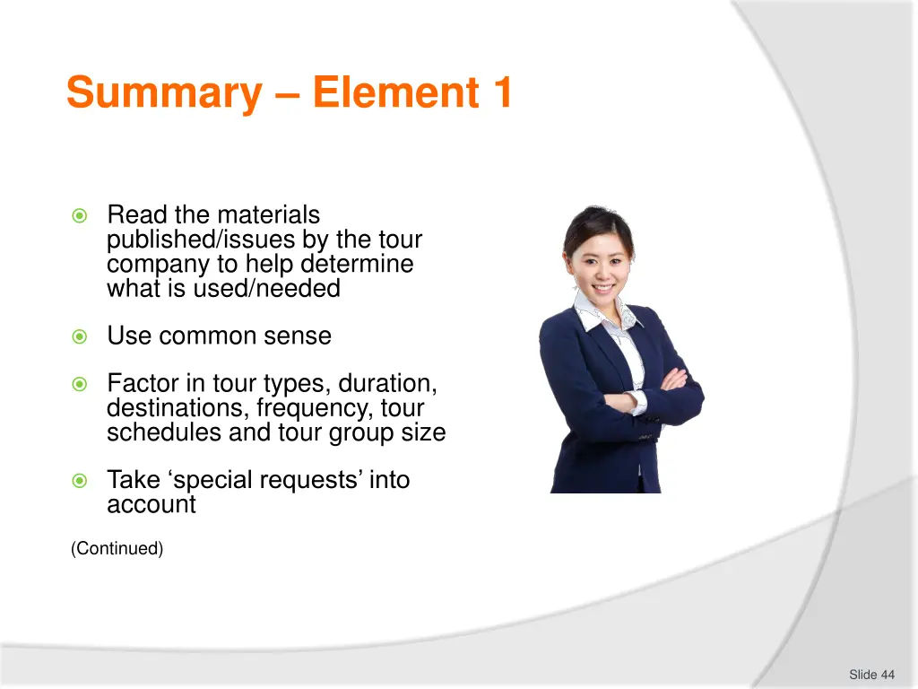 summary element 1 1