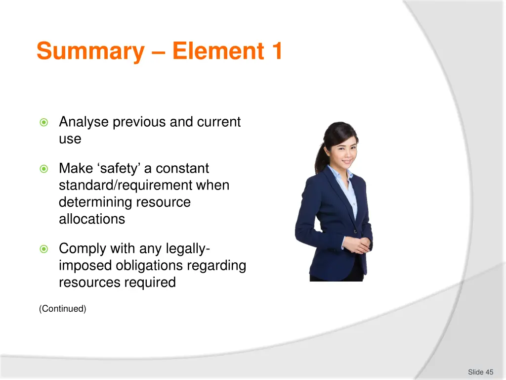 summary element 1 2