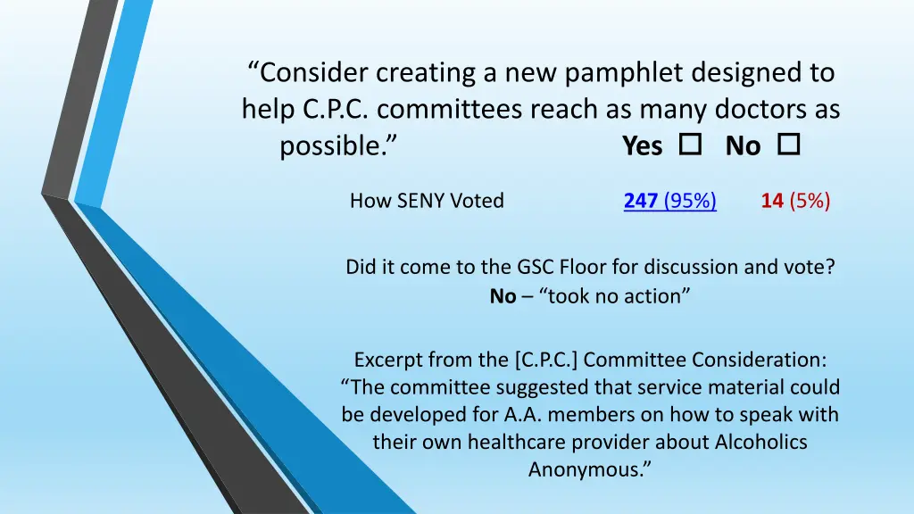 consider creating a new pamphlet designed to help