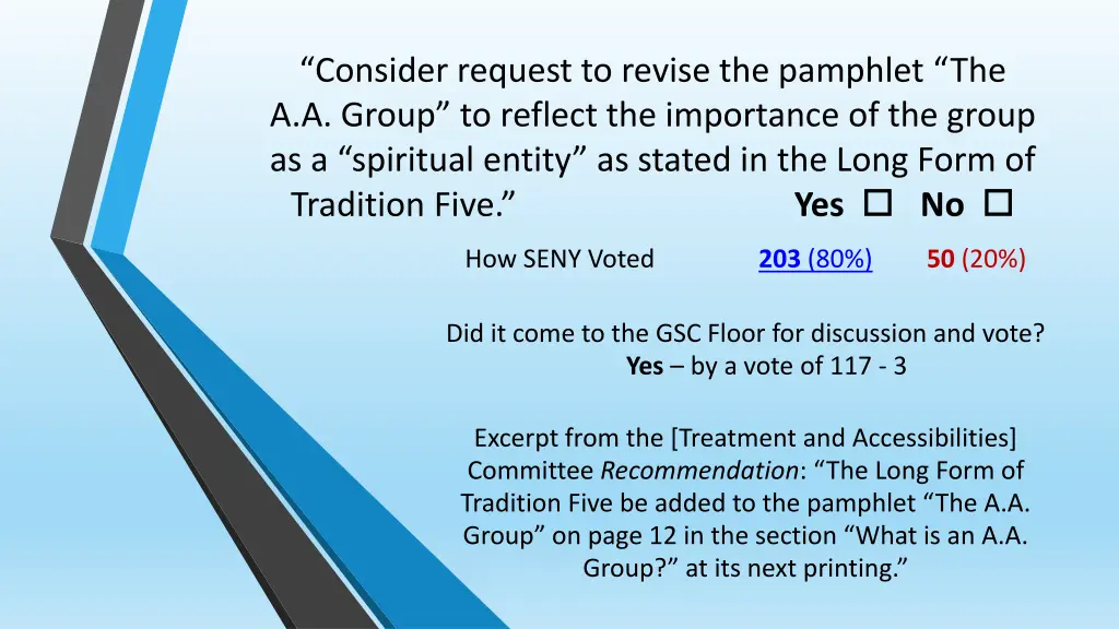 consider request to revise the pamphlet
