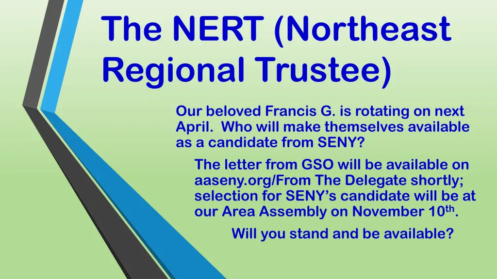 the nert northeast regional trustee