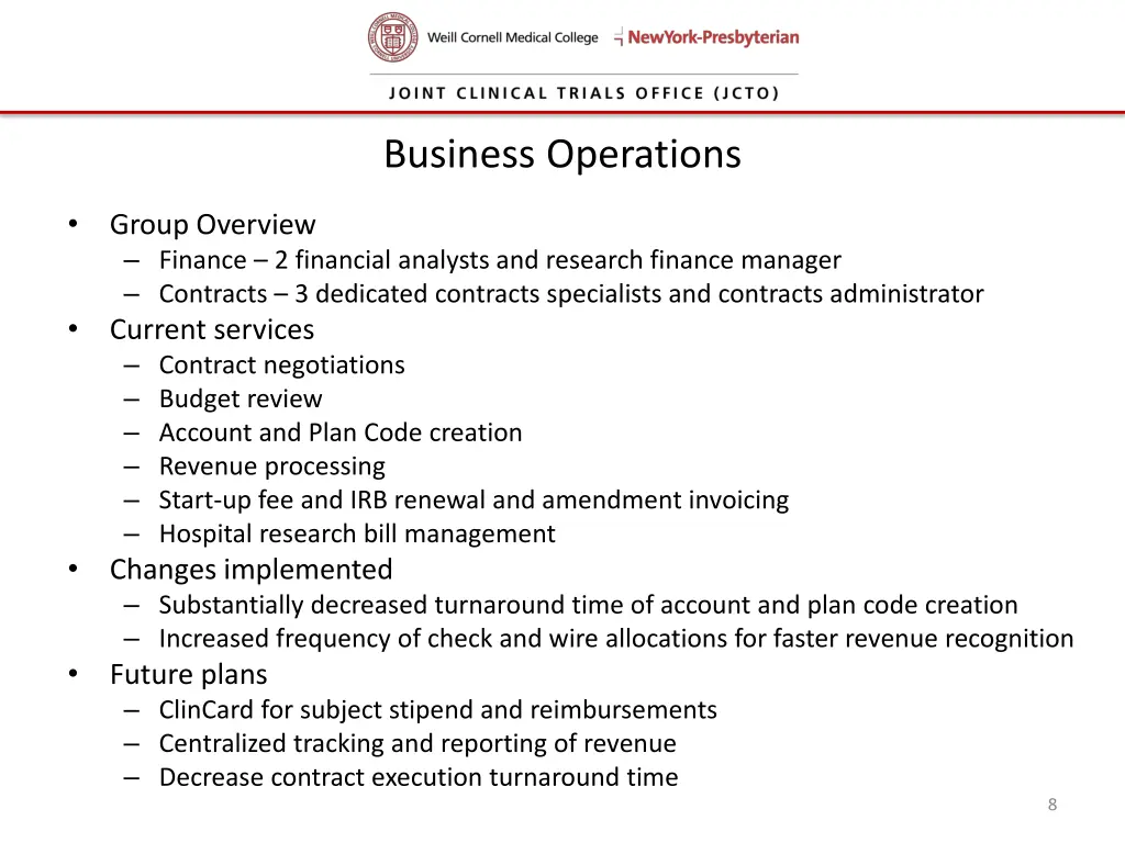 business operations