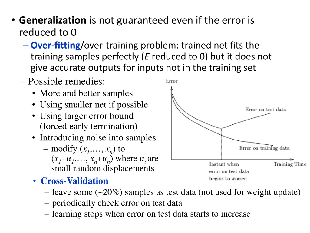 generalization is not guaranteed even