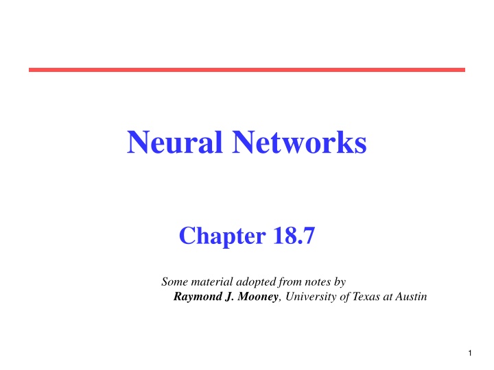 neural networks