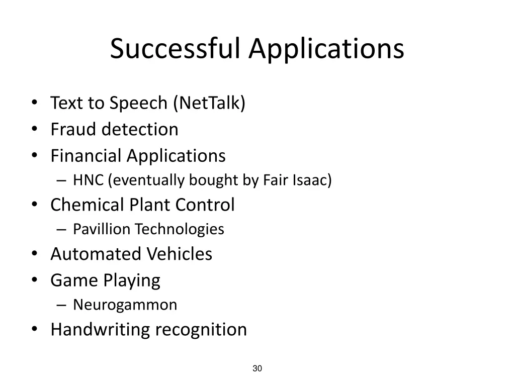 successful applications