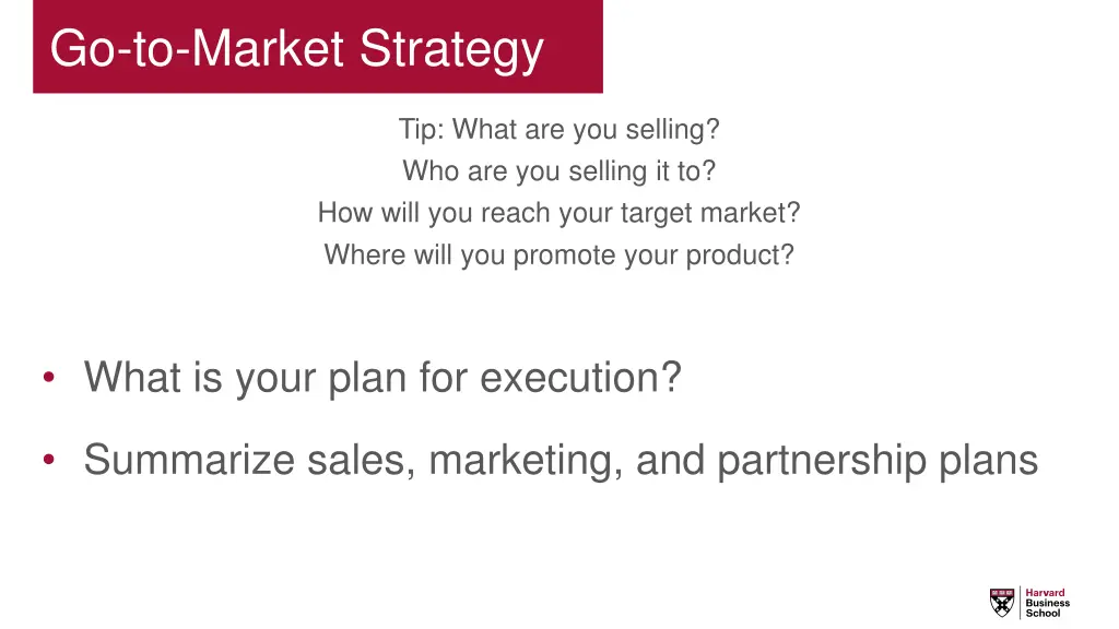 go to market strategy