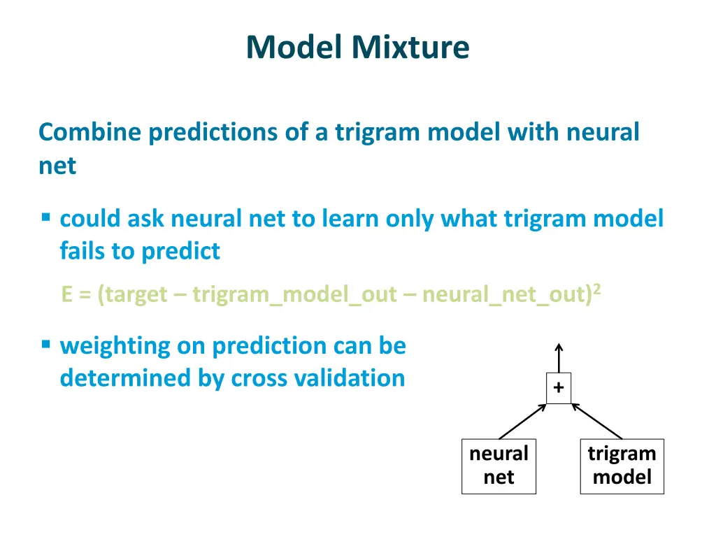 model mixture