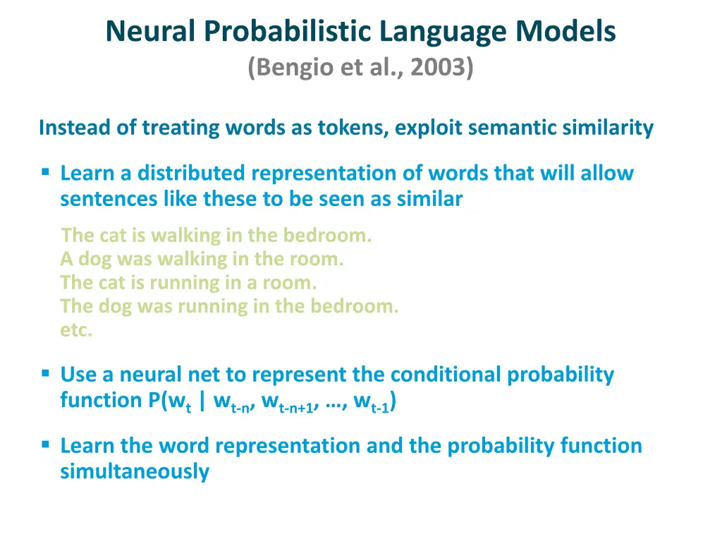 neural probabilistic language models bengio