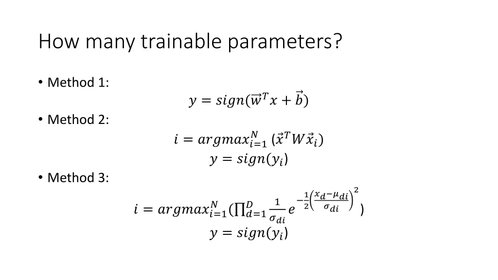 how many trainable parameters