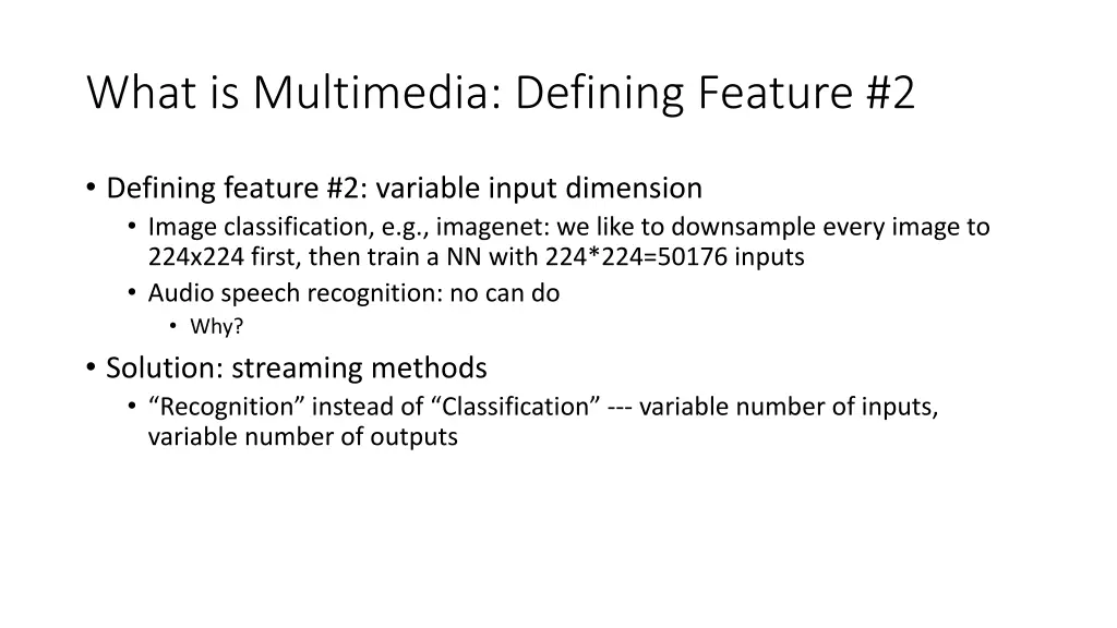 what is multimedia defining feature 2