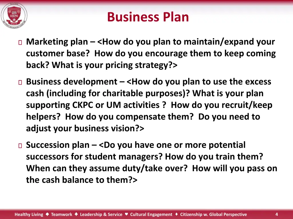 business plan