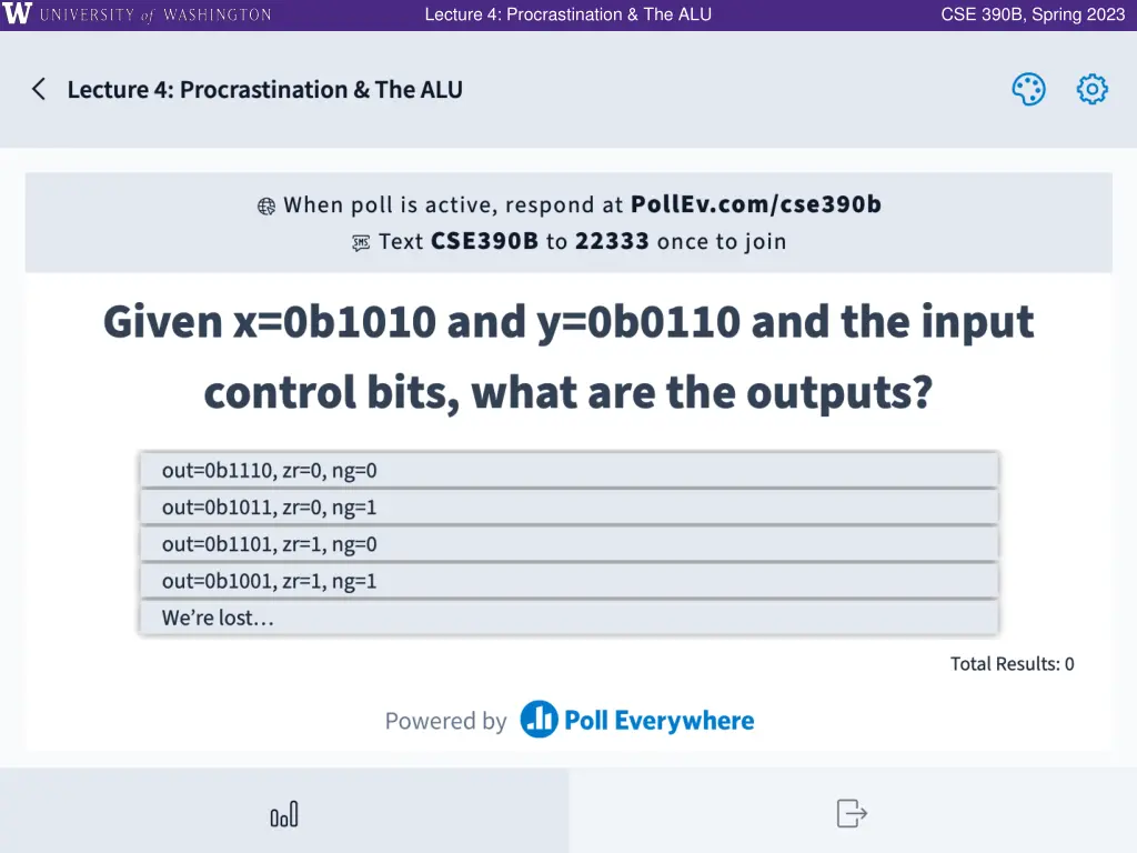 lecture 4 procrastination the alu 31