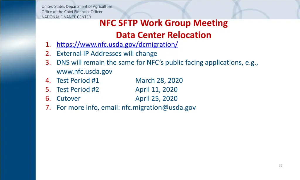 united states department of agriculture office 16