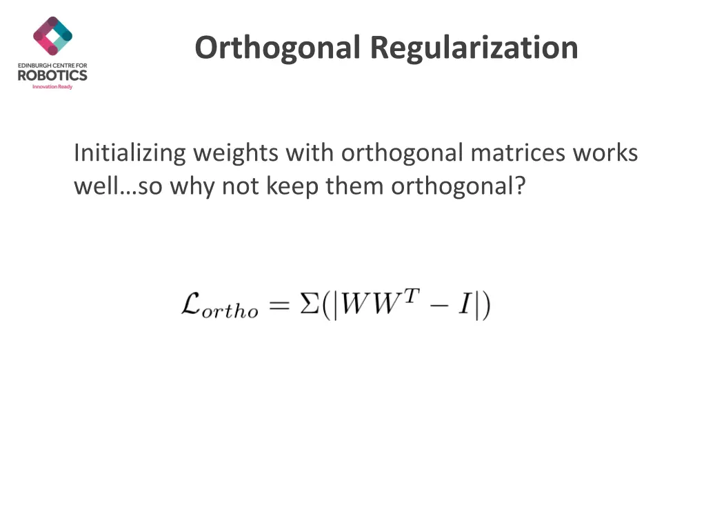orthogonal regularization