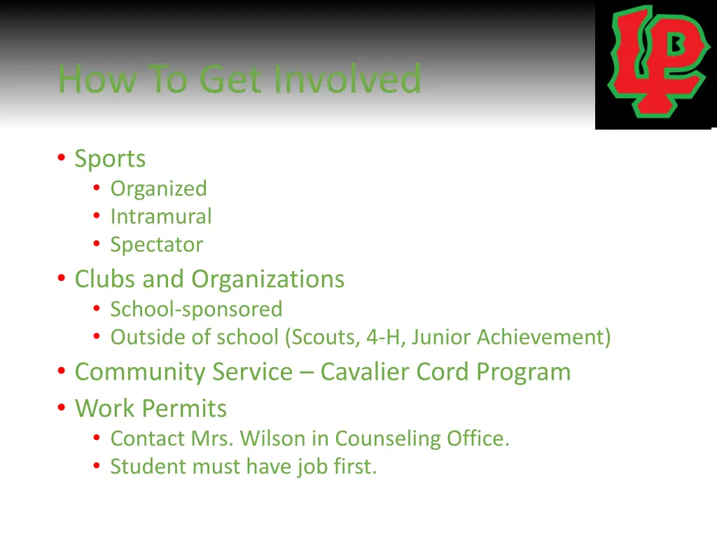how to get involved