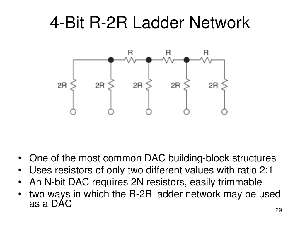 4 bit r 2r ladder network