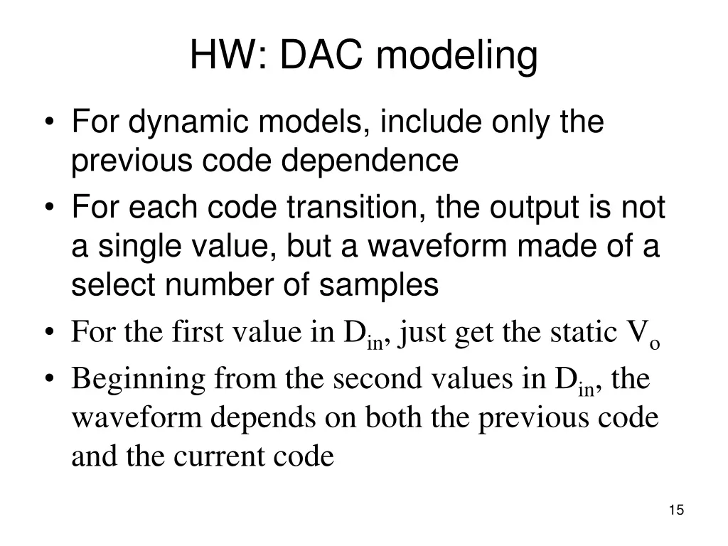 hw dac modeling 1
