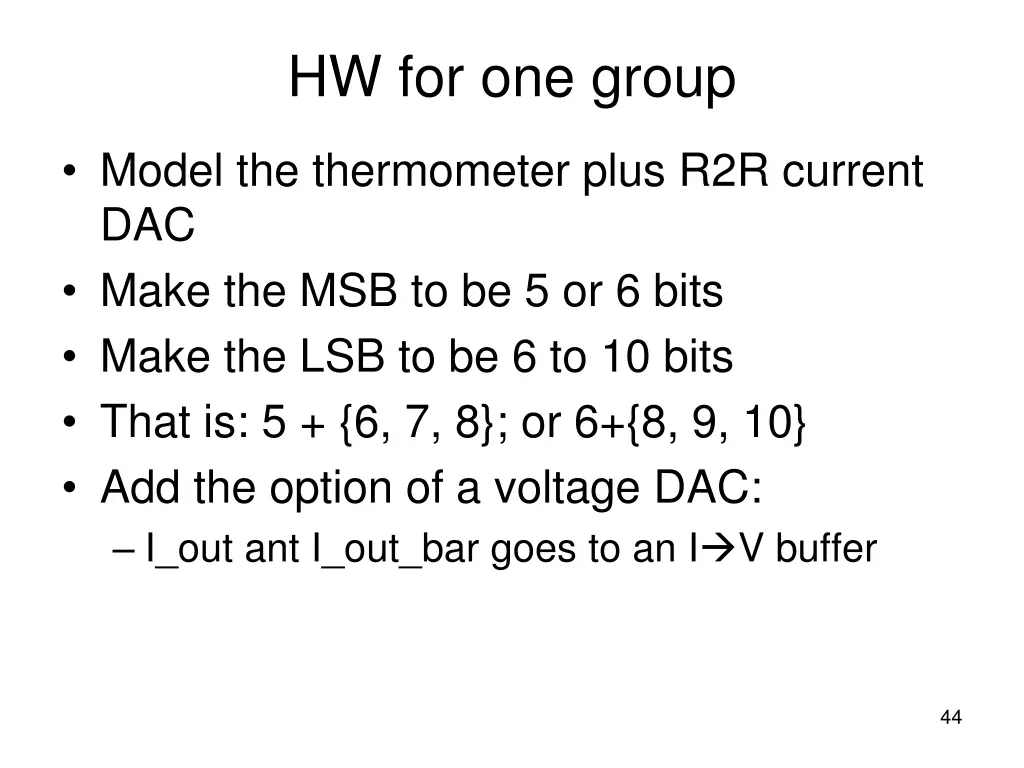 hw for one group 2