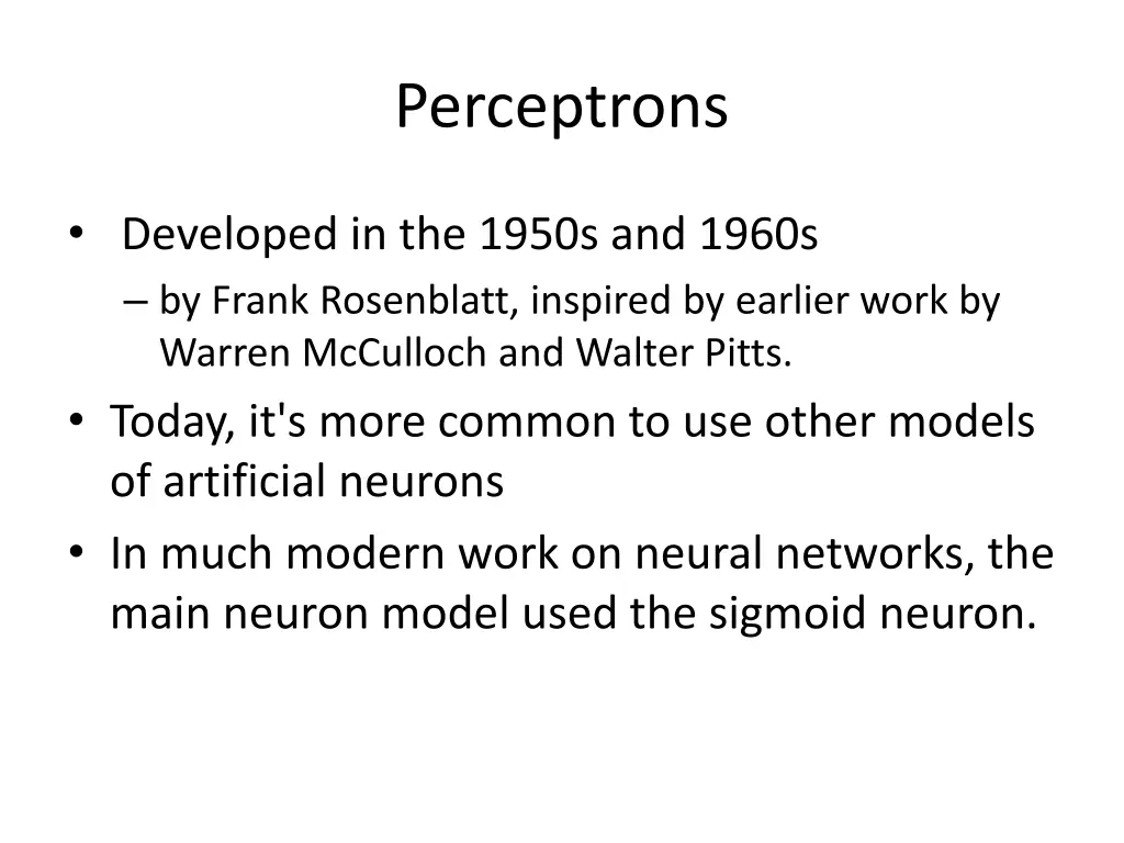 perceptrons