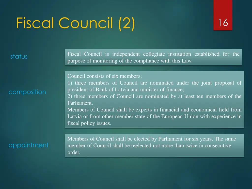 fiscal council 2