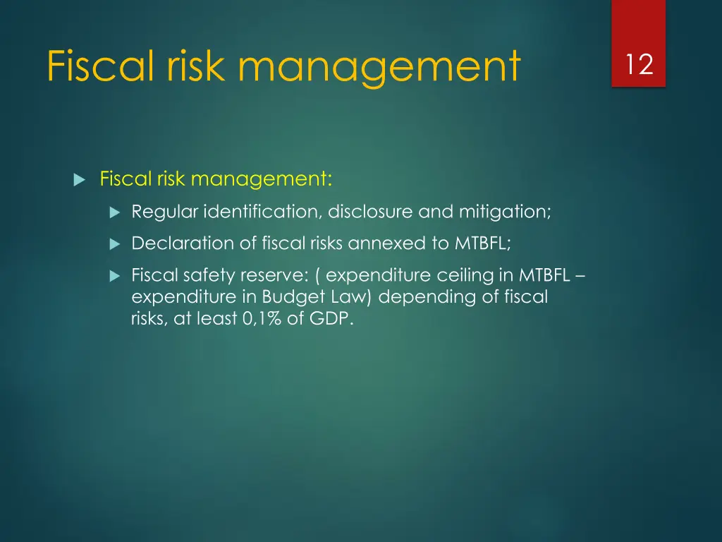 fiscal risk management