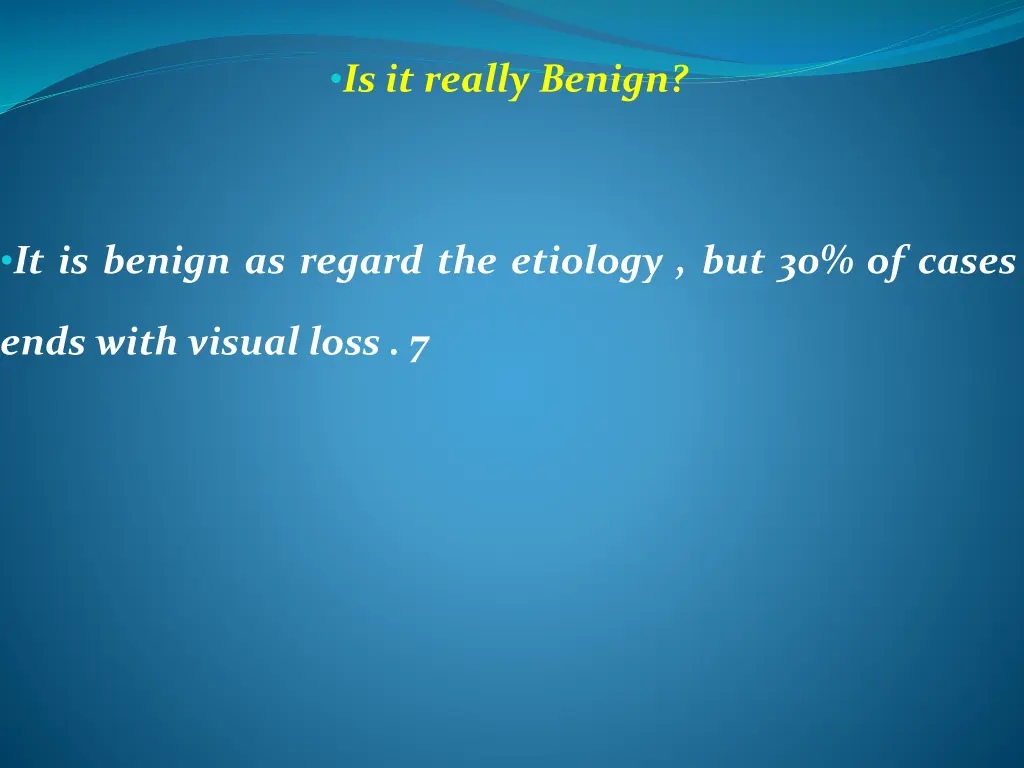is it really benign