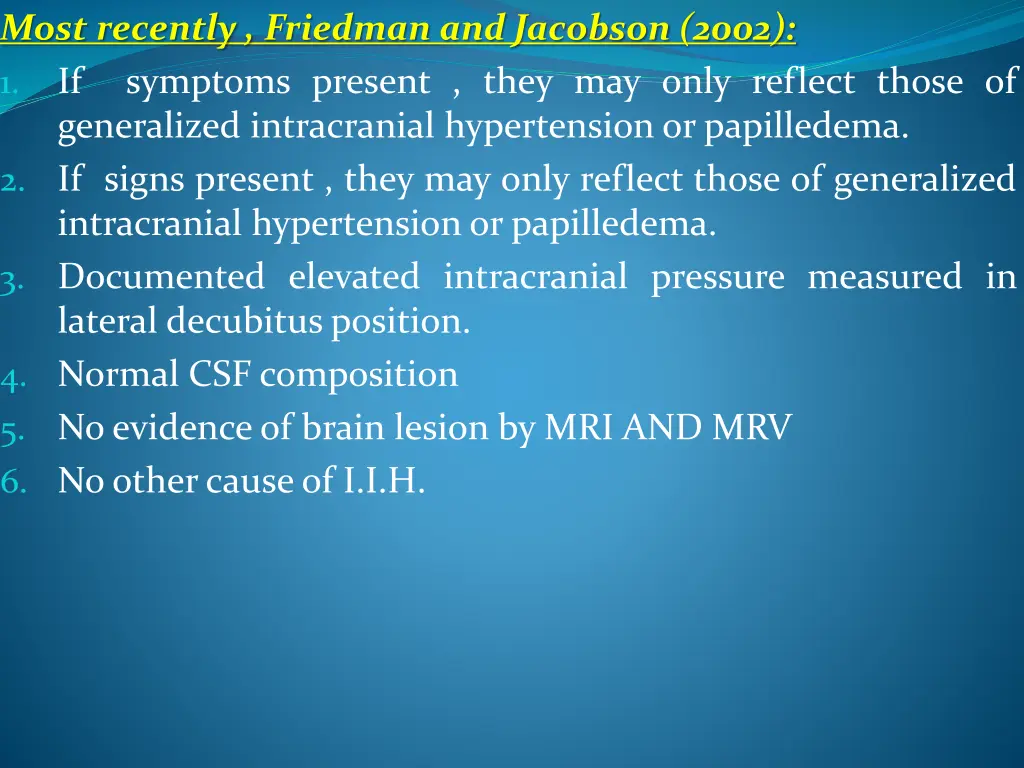 most recently friedman and jacobson 2002