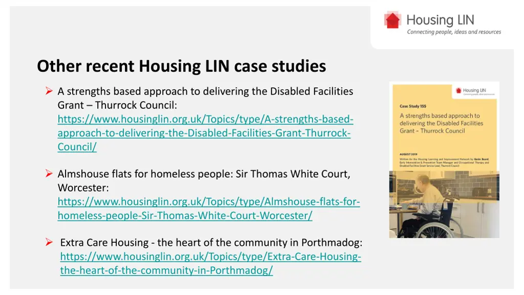 other recent housing lin case studies