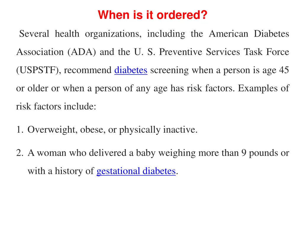 when is it ordered