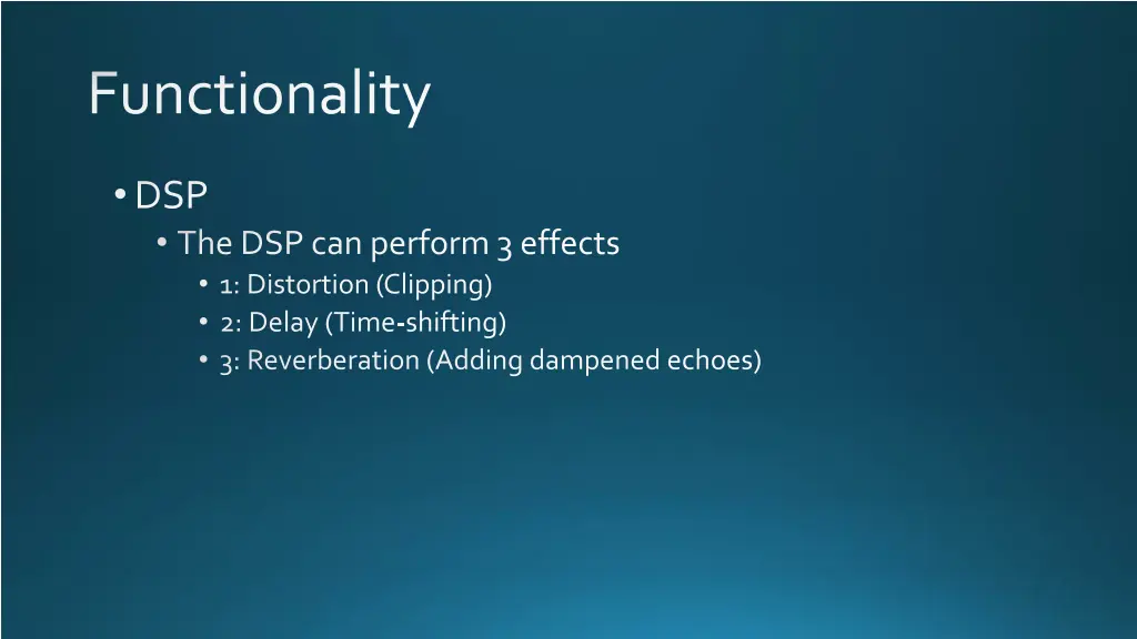 functionality 1