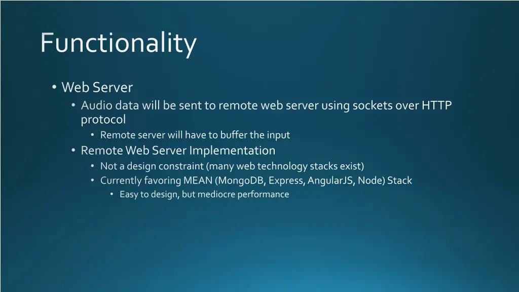 functionality 4