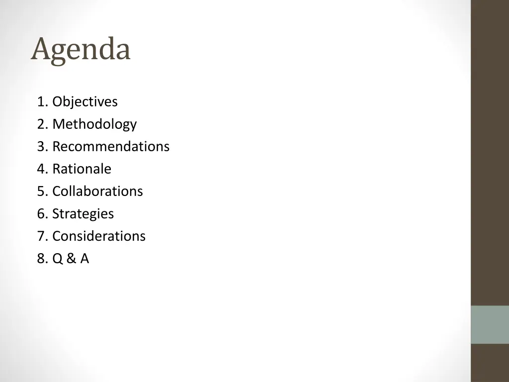 agenda