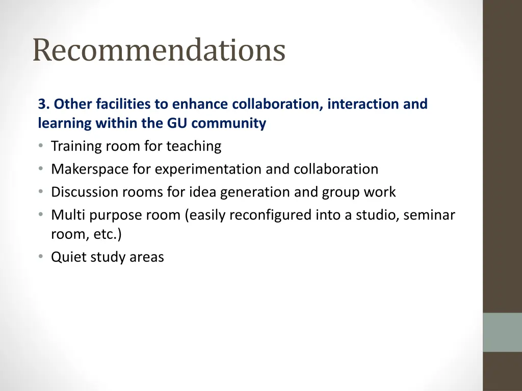recommendations 2