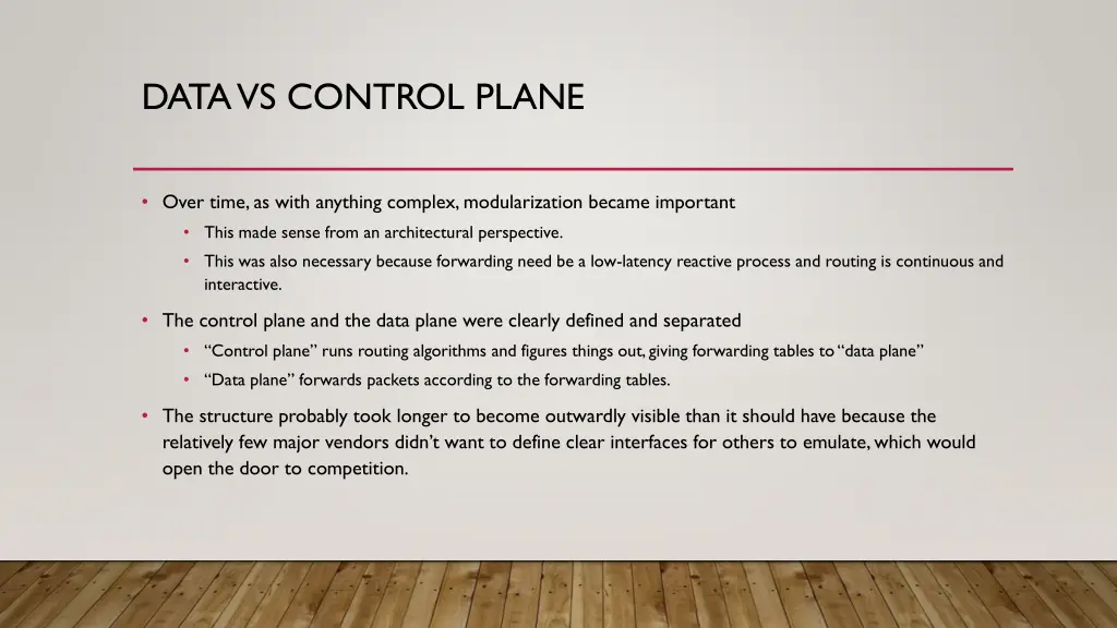 data vs control plane