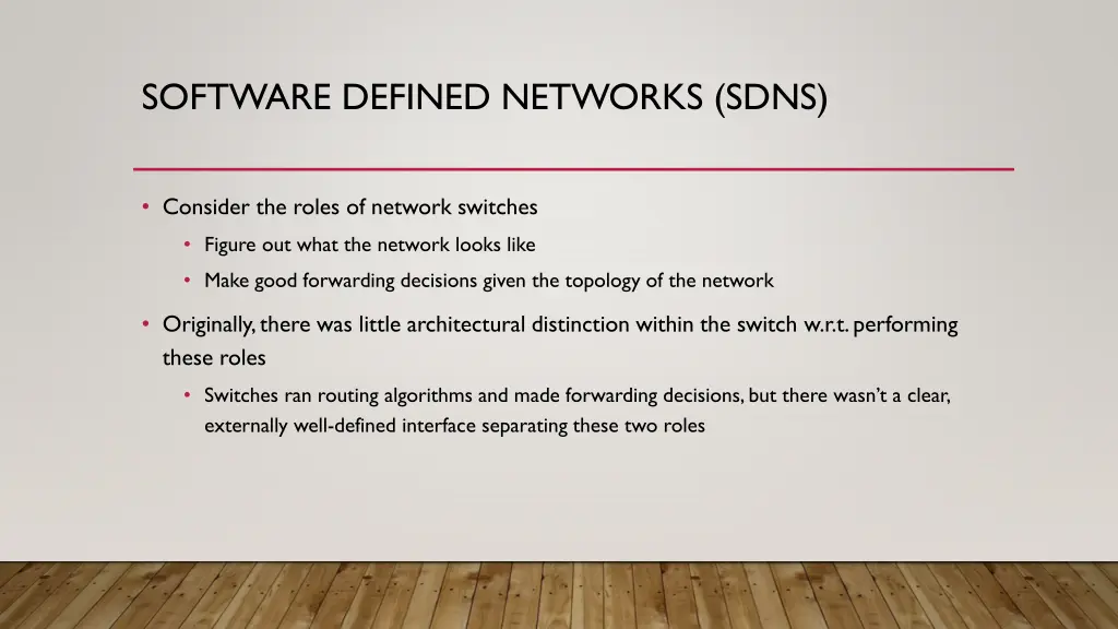software defined networks sdns