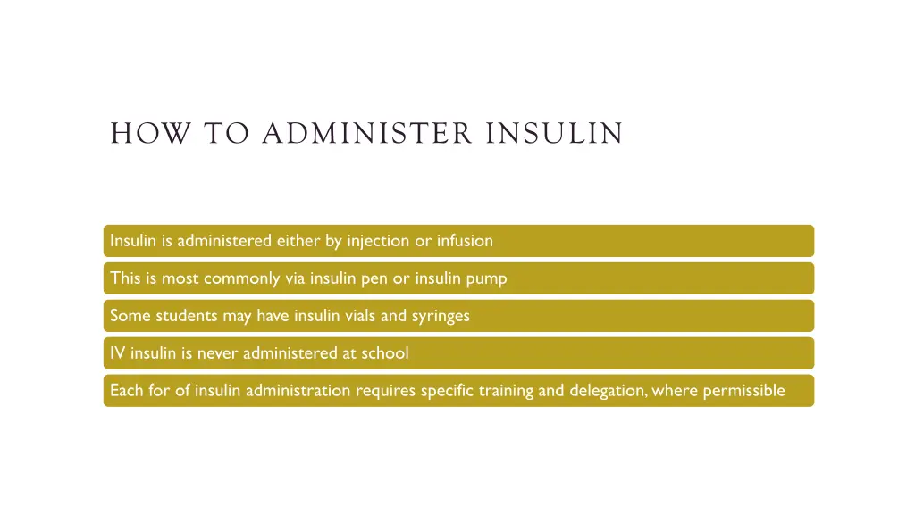 how to administer insulin