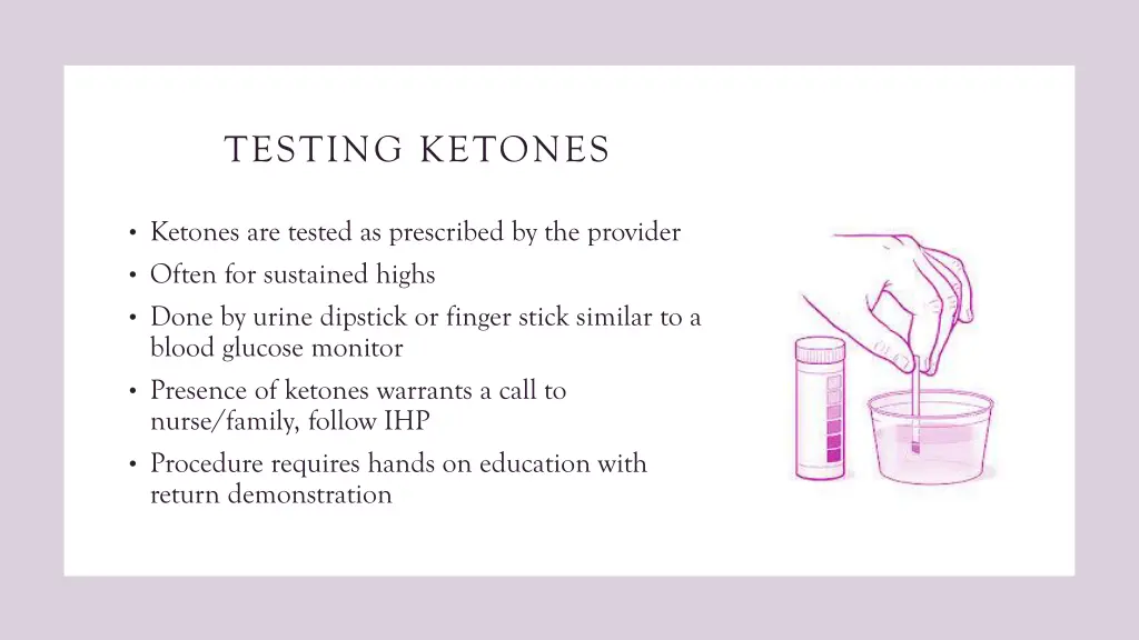 testing ketones