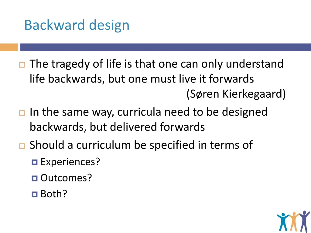backward design