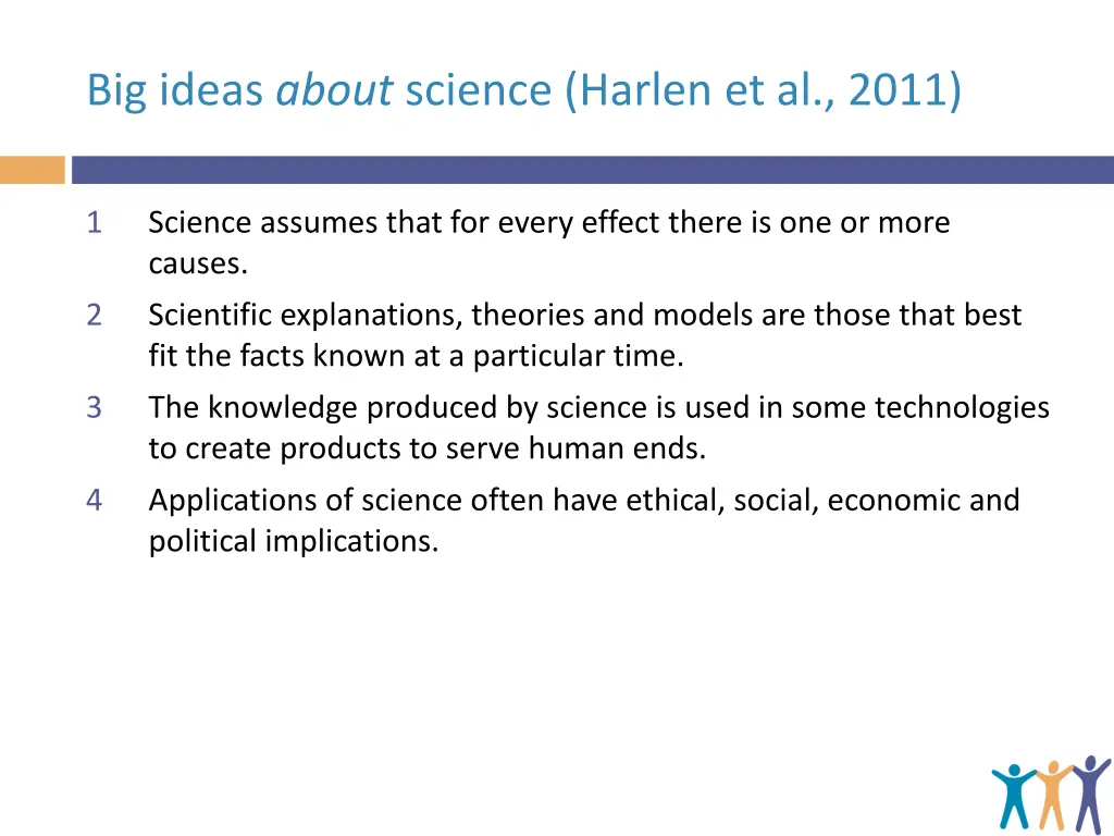 big ideas about science harlen et al 2011