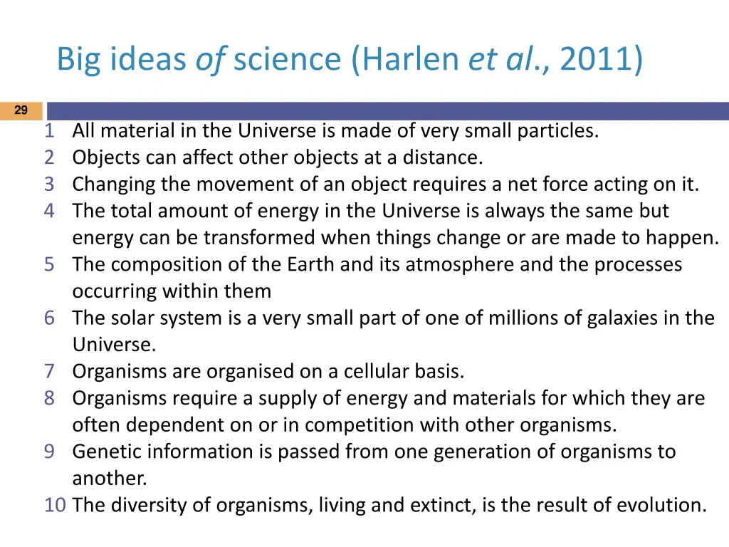 big ideas of science harlen et al 2011