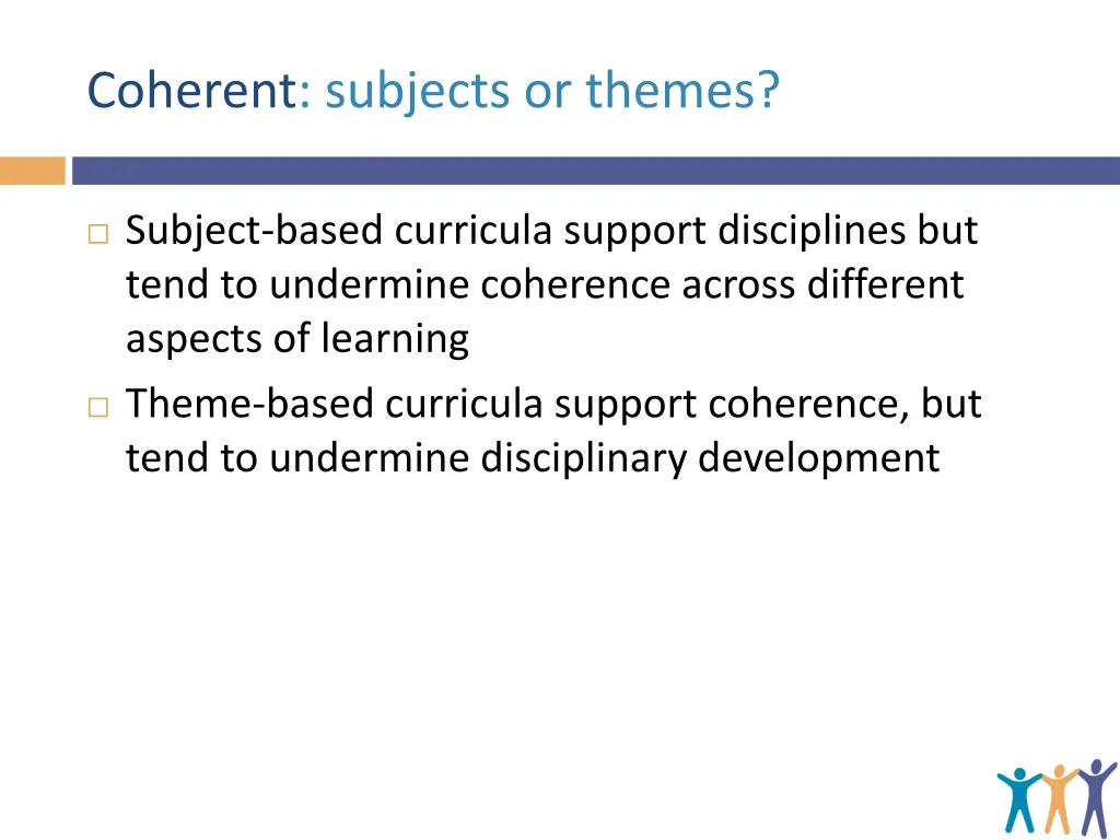 coherent subjects or themes