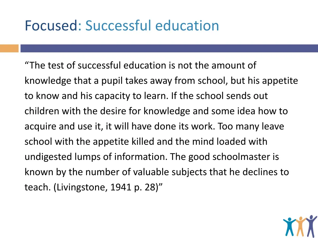focused successful education