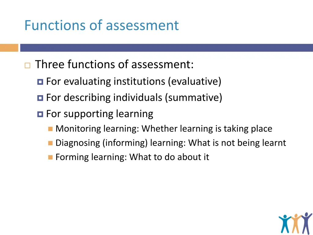 functions of assessment 1