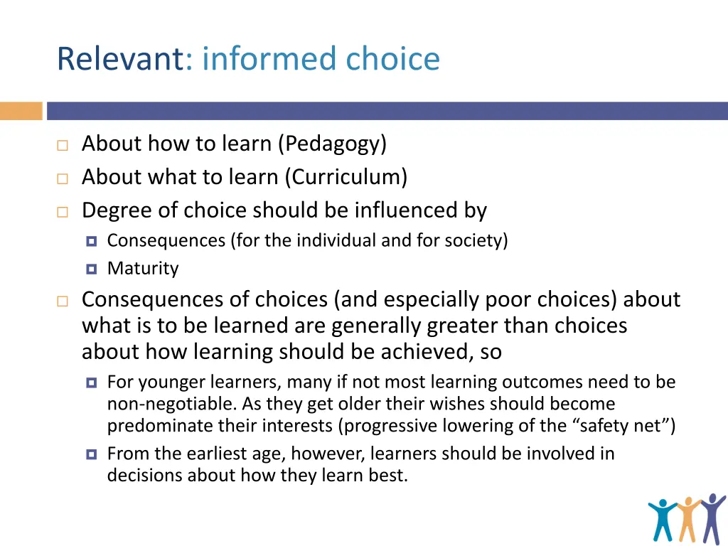 relevant informed choice