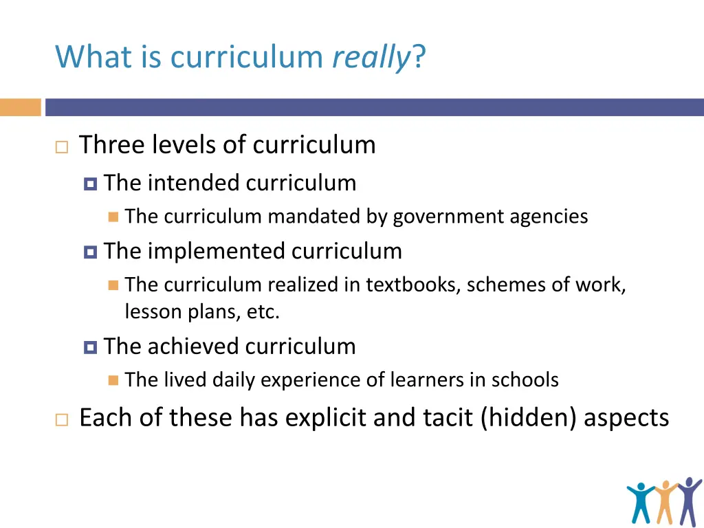 what is curriculum really
