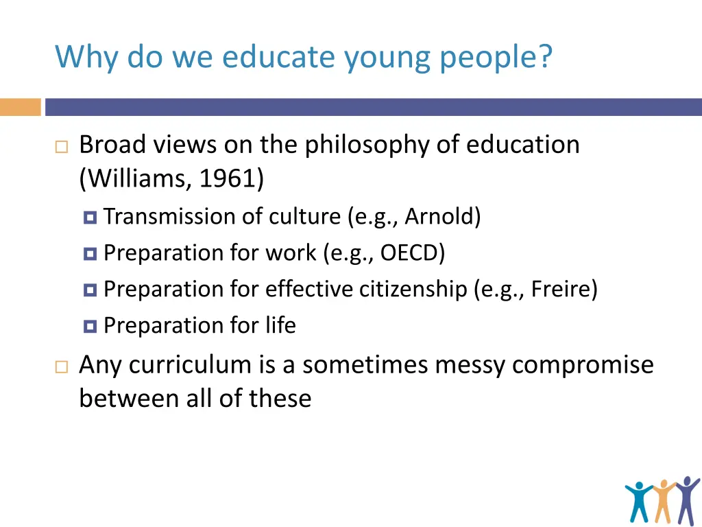 why do we educate young people
